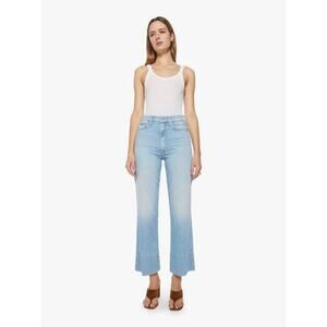 Mother Maven Wide Hem Ankle Jean in Unripped 30
